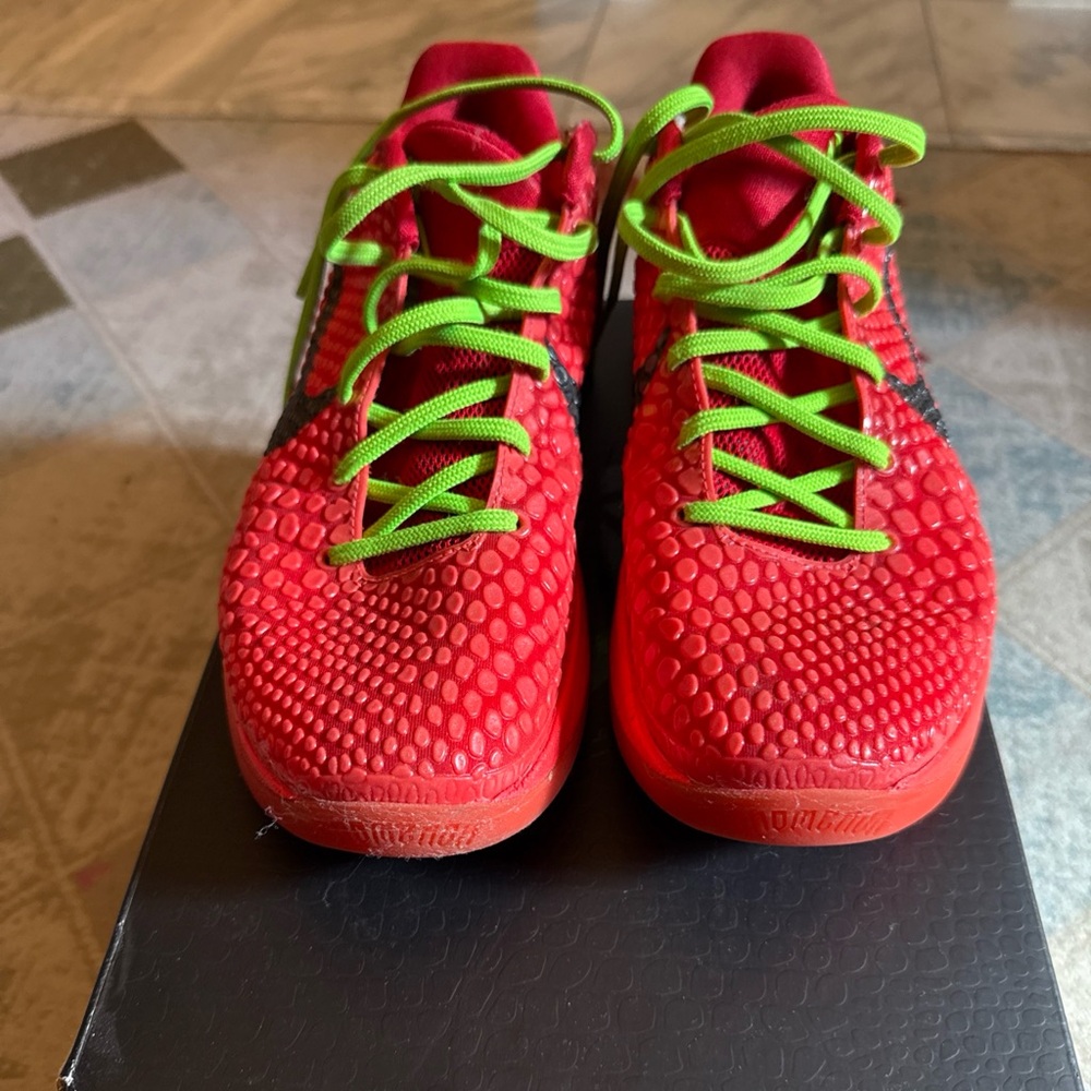 Kids Red and Green Athletic Shoes